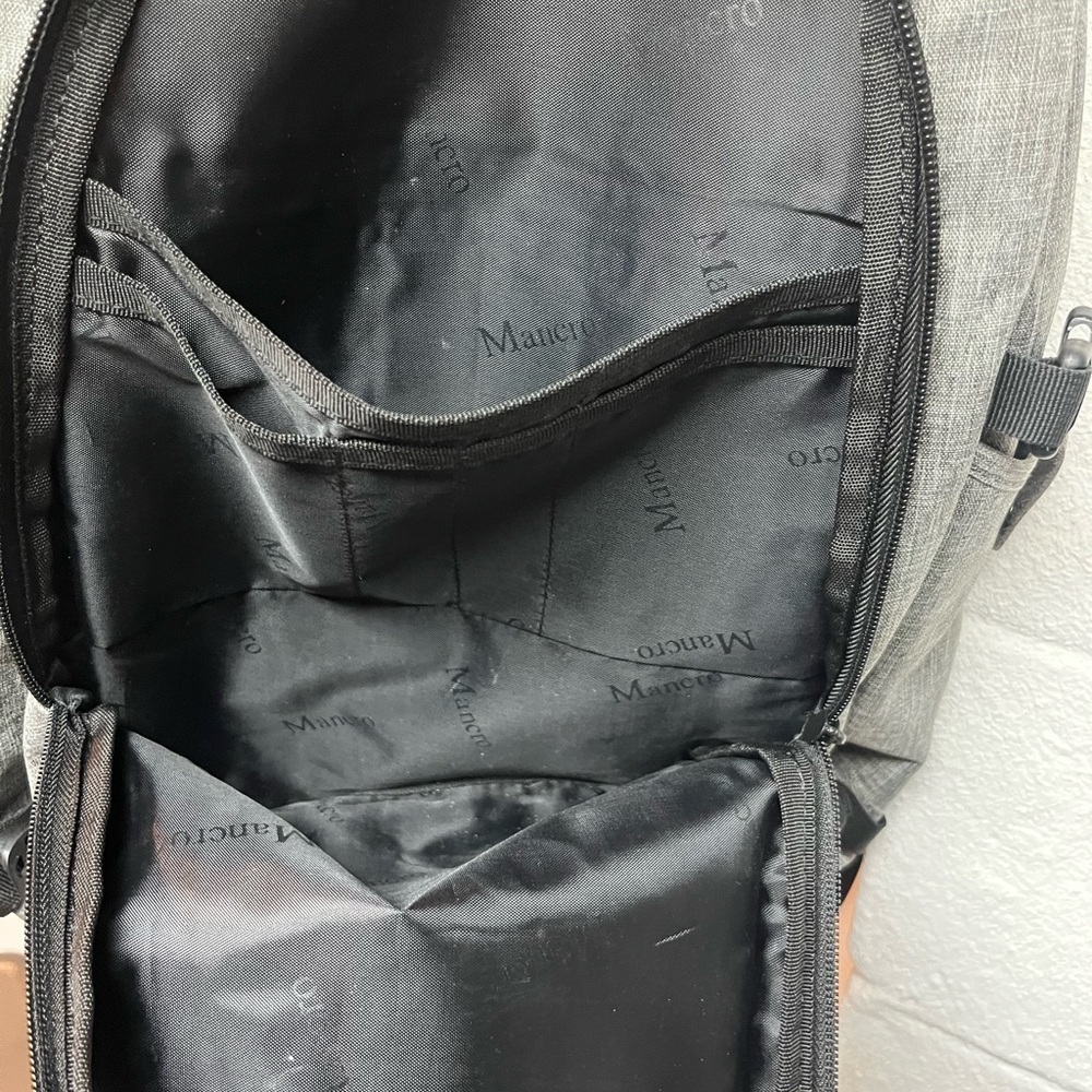Sleek Gray Backpack for Men - Picture 6 of 10